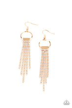 Load image into Gallery viewer, Tapered Twinkle - Gold Paparazzi Earrings
