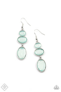 Tiers Of Tranquility - Blue Paparazzi Earrings