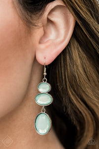 Tiers Of Tranquility - Blue Paparazzi Earrings