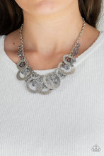 Load image into Gallery viewer, Turn It Up - Silver Paparazzi Necklace Set
