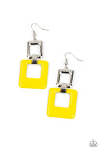 Load image into Gallery viewer, Twice As Nice - Yellow Paparazzi Earrings
