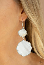 Load image into Gallery viewer, Vacation Glow - White Paparazzi Earrings
