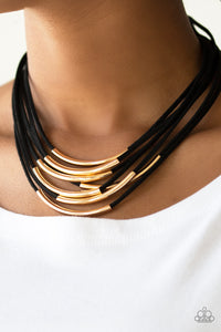 Walk The WALKABOUT - Gold Paparazzi Necklace Set