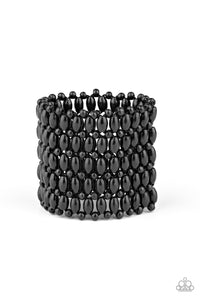 Way Down In Kokomo - Black Paparazzi Bracelet