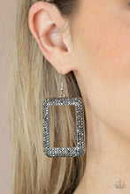 Load image into Gallery viewer, World FRAME-ous - Silver Paparazzi Earrings
