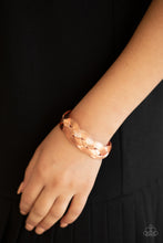 Load image into Gallery viewer, Woven Wonder - Copper Paparazzi Bracelet
