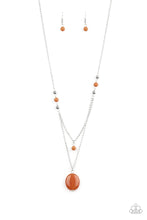 Load image into Gallery viewer, Time To Hit The Roam - Orange Paparazzi Necklace Set
