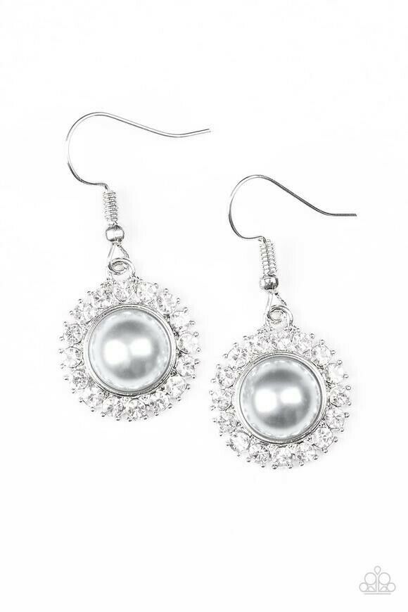 Take a Vow White Paparazzi Earrings